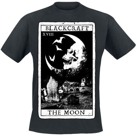 T-Shirt Manches courtes Gothic de Blackcraft Cult - The Moon Tarot - T-shirt - M à 4XL - pour Homme - noir - Blackcraft Cult