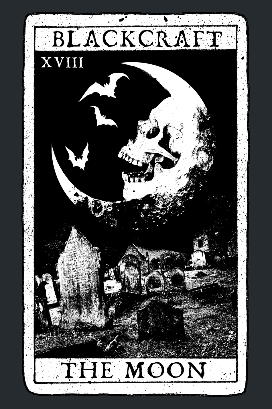 T-Shirt Manches courtes Gothic de Blackcraft Cult - The Moon Tarot - T-shirt - M à 4XL - pour Homme - noir - Blackcraft Cult - View 2