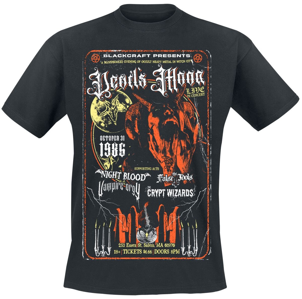 T-Shirt Manches courtes Gothic de Blackcraft Cult - 1986 Orgy - T-shirt - M - pour Homme - noir - Blackcraft Cult