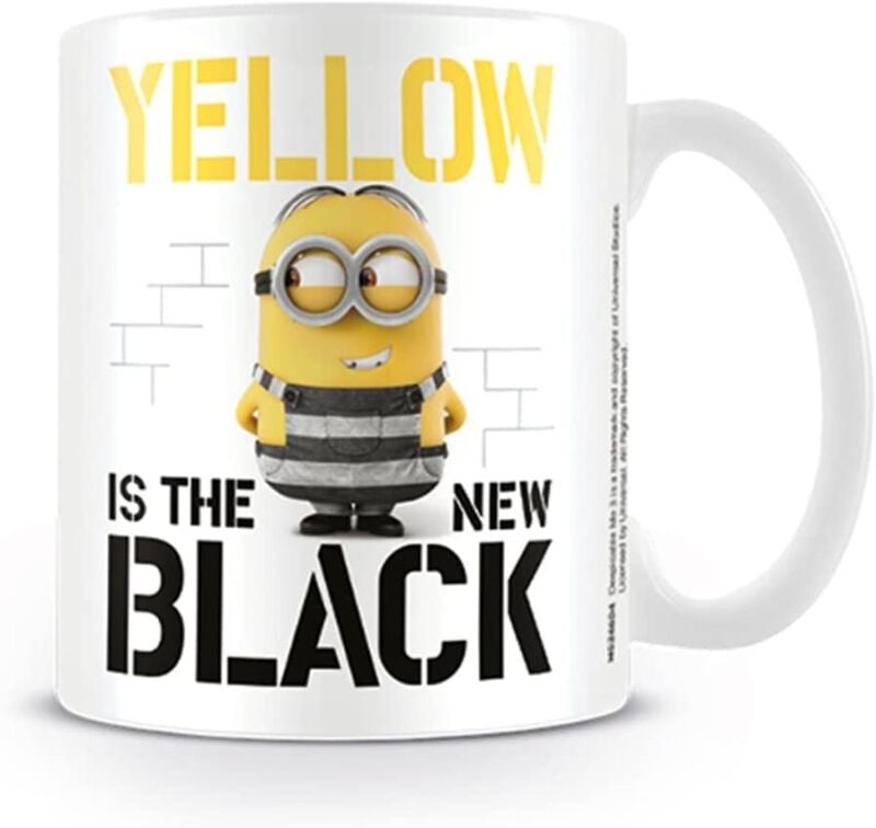 Mug  de Les Minions - Yellow Is The New Black - pour Unisexe - blanc/jaune/noir - Les Minions