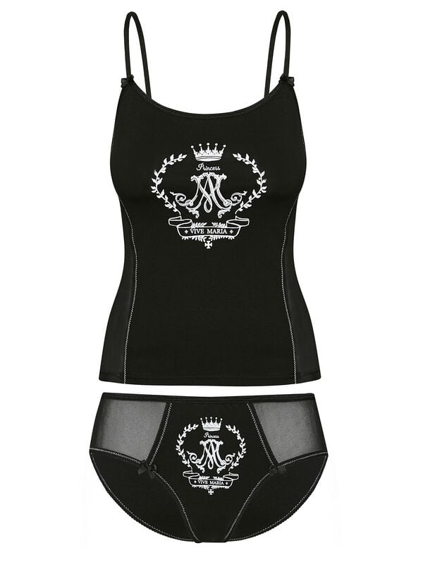Sous-vêtement Rockabilly de Vive Maria - Princess Revival Set - S à XXL - pour Femme - noir - Vive Maria