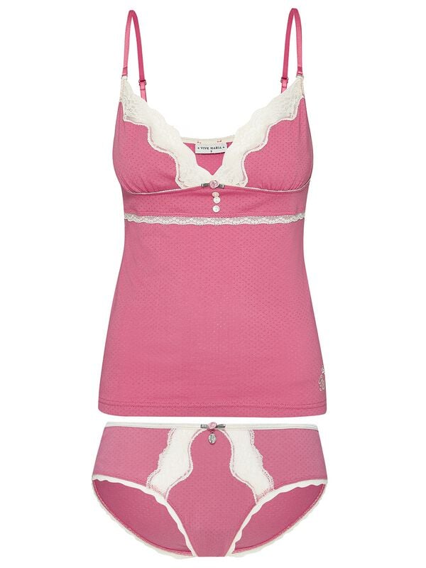Sous-vêtement Rockabilly de Vive Maria - Pink Princess Set - XS à XL - pour Femme - rouge/blanc - Vive Maria