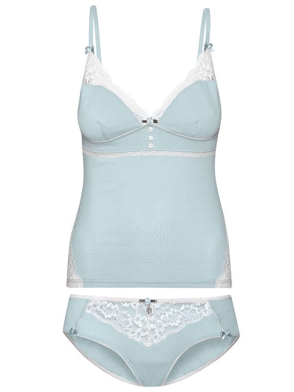 Sous-vêtement Rockabilly de Vive Maria - My Nostalgia Set - XS à XL - pour Femme - bleu/blanc - Vive Maria