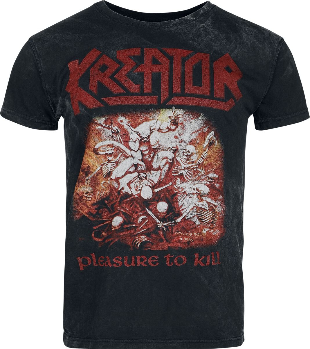 T-Shirt Manches courtes  de Kreator - Pleasure To Kill - S à XXL - pour Homme - anthracite - Kreator