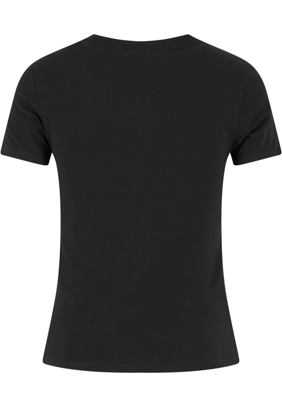 T-Shirt Manches courtes  de Urban Classics - T-Shirt Découpé - XS à XL - pour Femme - noir - Urban Classics - View 2
