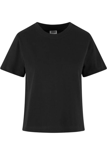 T-Shirt Manches courtes  de Urban Classics - T-Shirt Bio Boxy - XS à XL - pour Femme - noir - Urban Classics