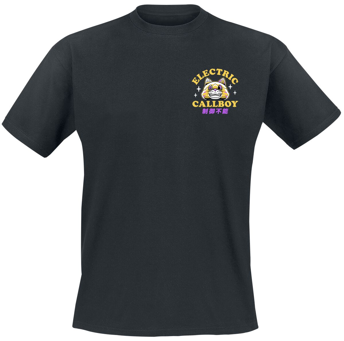 T-Shirt Manches courtes  de Electric Callboy - Ratatata Lucky Cat - S à 5XL - pour Homme - noir - Electric Callboy