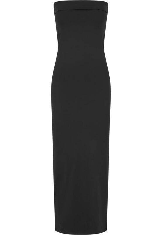 Robe mi-longue  de Urban Classics - XS à XL - pour Femme - noir - Urban Classics
