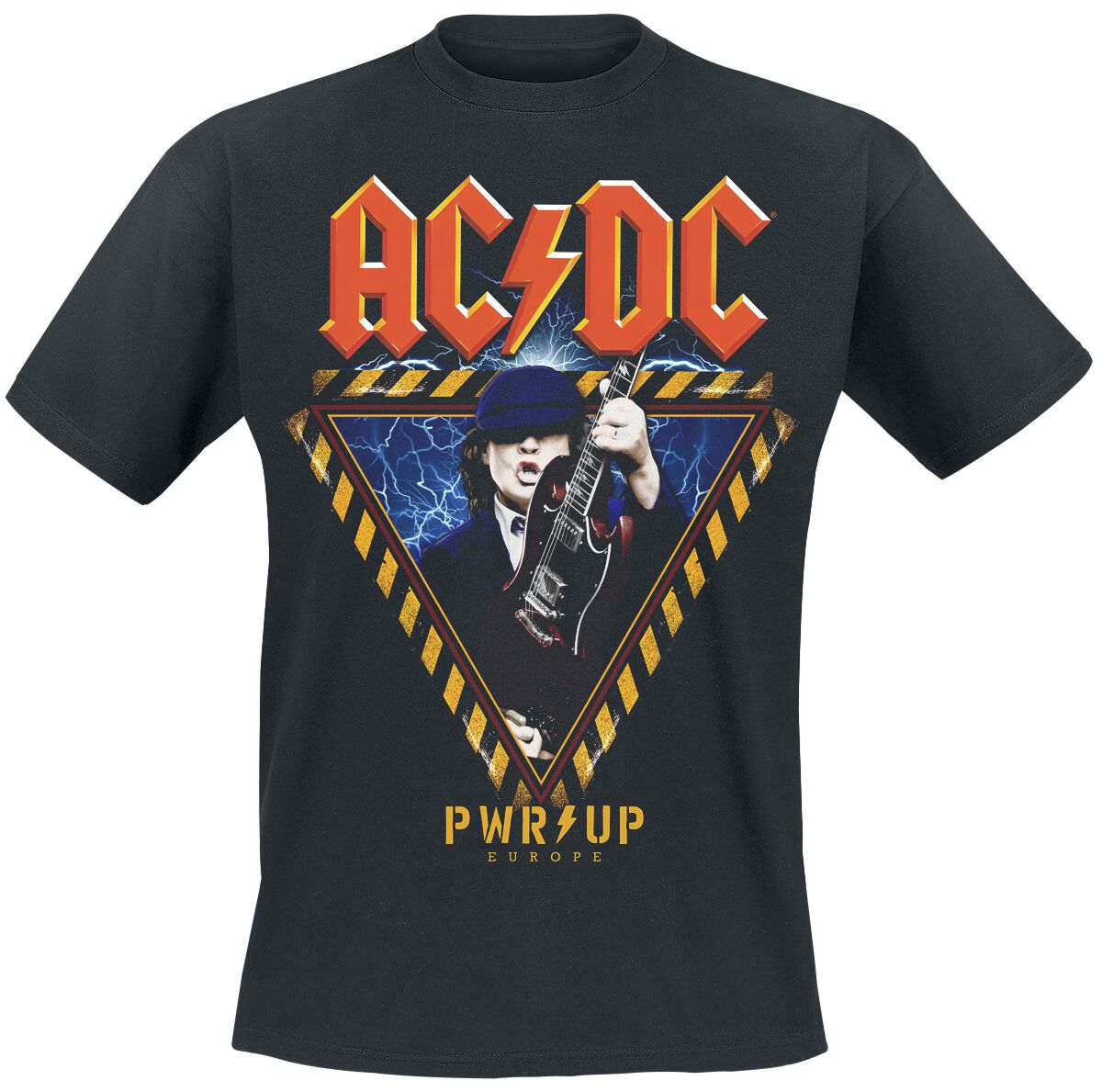 T-Shirt Manches courtes  de AC/DC - PWRUP European Tour 2024 - S à 5XL - pour Homme - noir - AC/DC