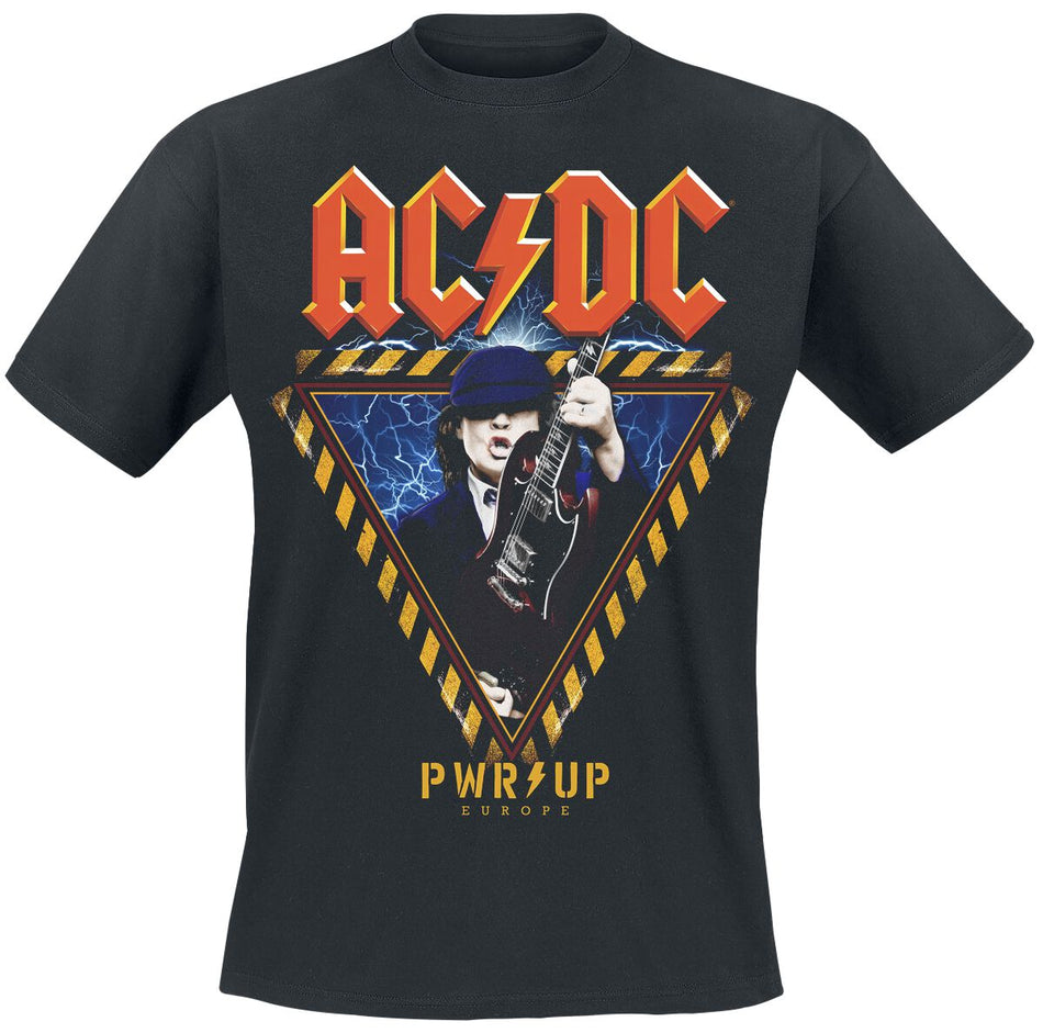 T-Shirt Manches courtes  de AC/DC - PWRUP European Tour 2024 - S à 5XL - pour Homme - noir - AC/DC