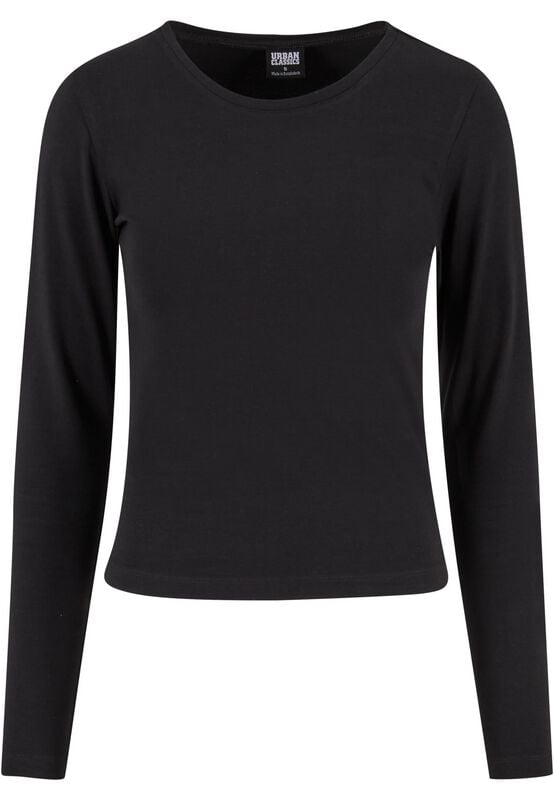 T-shirt manches longues  de Urban Classics - Basic Super Slim - Haut Manches Longues - XS à XL - pour Femme - noir - Urban Classics