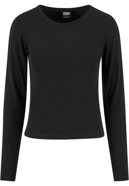 T-shirt manches longues  de Urban Classics - Basic Super Slim - Haut Manches Longues - XS à XL - pour Femme - noir - Urban Classics