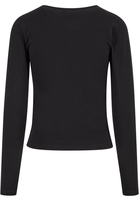 T-shirt manches longues  de Urban Classics - Basic Super Slim - Haut Manches Longues - XS à XL - pour Femme - noir - Urban Classics - View 2