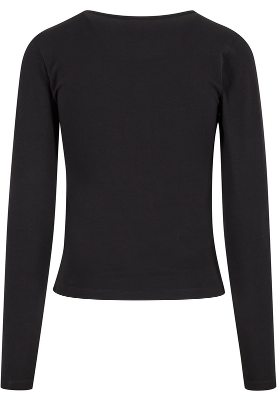 T-shirt manches longues  de Urban Classics - Basic Super Slim - Haut Manches Longues - XS à XL - pour Femme - noir - Urban Classics - View 2