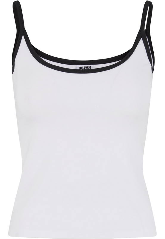 Top  de Urban Classics - Contraste Basique - Haut (Lot de 2) - XS à XL - pour Femme - blanc/noir - Urban Classics - View 2