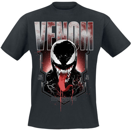T-Shirt Manches courtes Disney de Venom (Marvel) - Lethal Protector - S à M - pour Homme - noir - Venom (Marvel)
