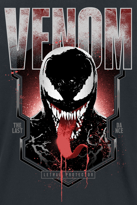 T-Shirt Manches courtes Disney de Venom (Marvel) - Lethal Protector - S à M - pour Homme - noir - Venom (Marvel) - View 2
