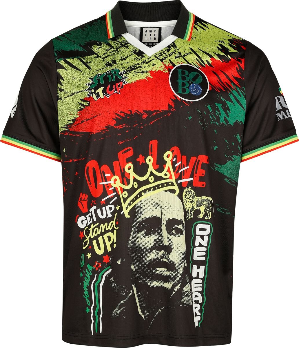 Jersey  de Bob Marley - Amplified Collection - One Love Rock FC - S à 5XL - pour Homme - multicolore - Bob Marley