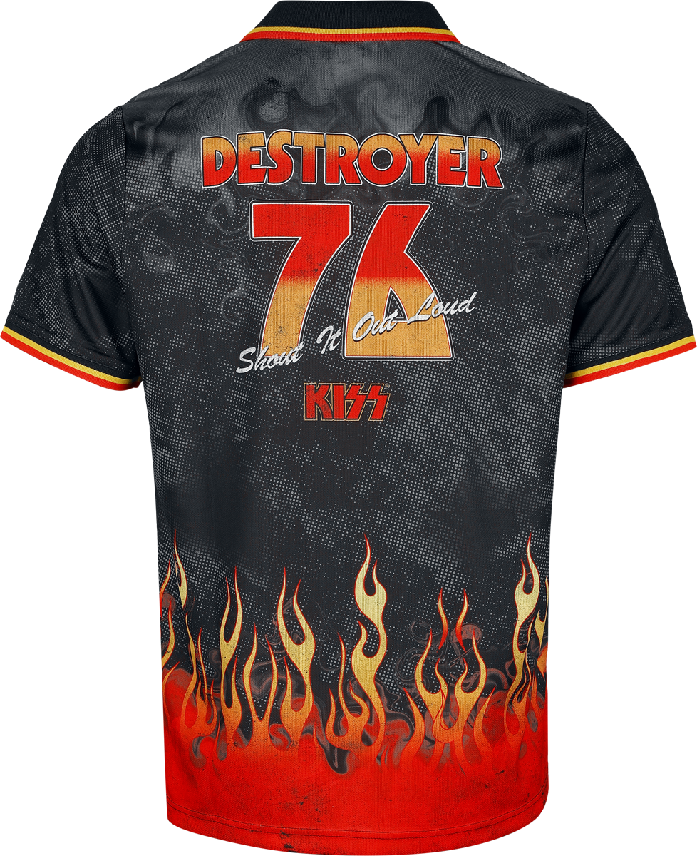 Jersey  de Kiss - Amplified Collection - Destroyer Rock FC - S à 4XL - pour Homme - multicolore - Kiss - View 2