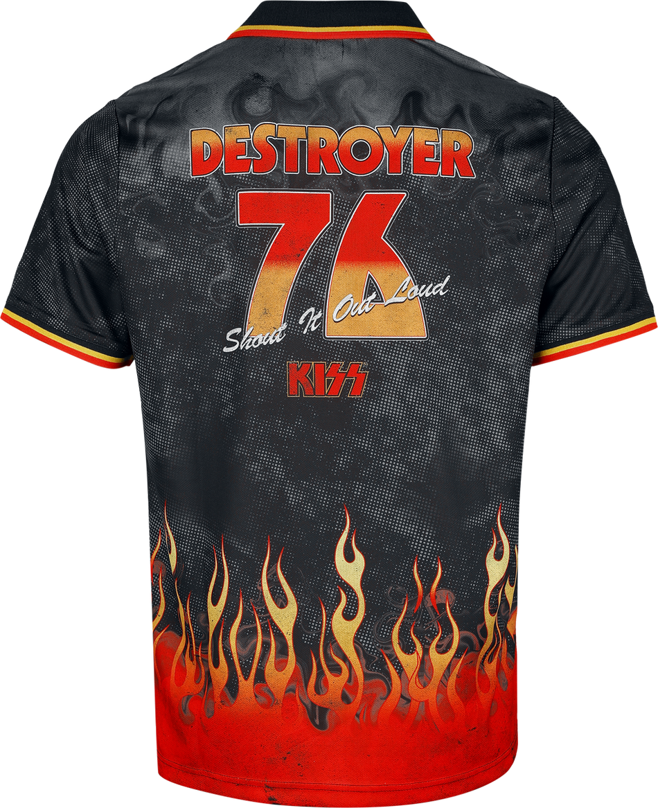Jersey  de Kiss - Amplified Collection - Destroyer Rock FC - S à 4XL - pour Homme - multicolore - Kiss - View 2