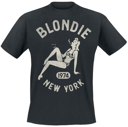 T-Shirt Manches courtes  de Blondie - Bar Girl 1984 - S à XL - pour Homme - noir - Blondie