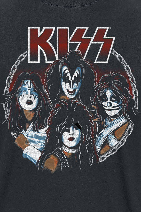 T-Shirt Manches courtes  de Kiss - Chained - S à L - pour Homme - noir - Kiss - View 2