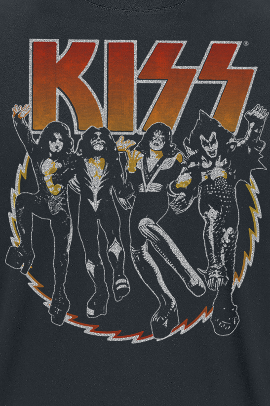 T-Shirt Manches courtes  de Kiss - Vintage Saw - S à 3XL - pour Homme - noir - Kiss - View 2