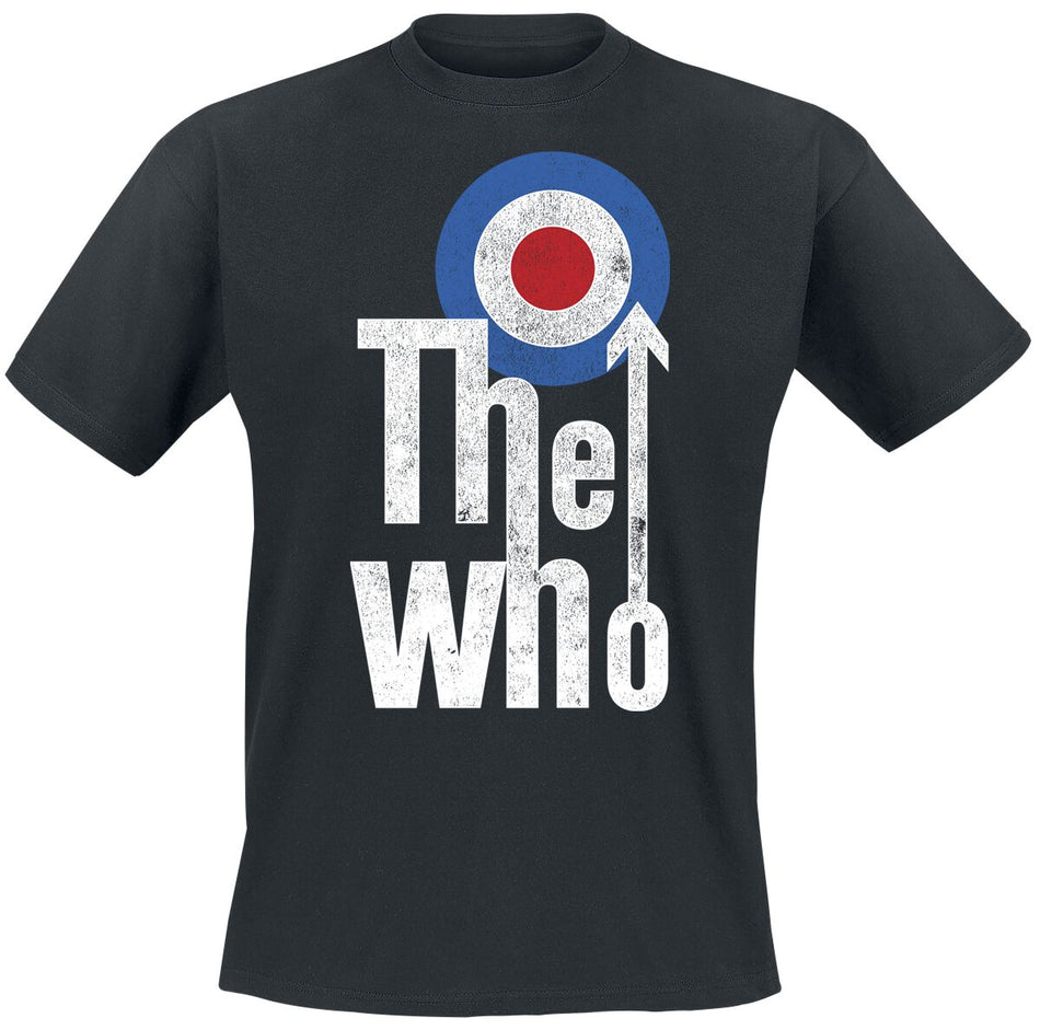 T-Shirt Manches courtes  de The Who - Distressed Target Logo - S à XXL - pour Homme - noir - The Who