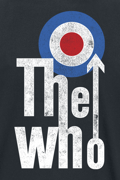 T-Shirt Manches courtes  de The Who - Distressed Target Logo - S à XXL - pour Homme - noir - The Who - View 2