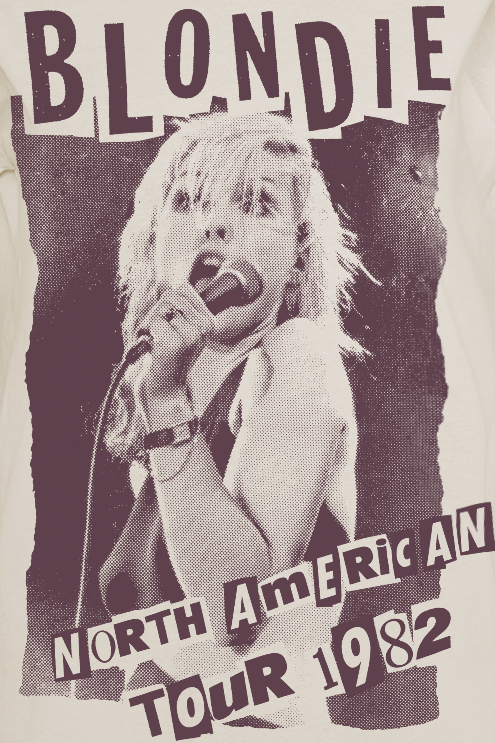 T-Shirt Manches courtes  de Blondie - North American Tour 1982 - S à XXL - pour Femme - blanc cassé - Blondie - View 2