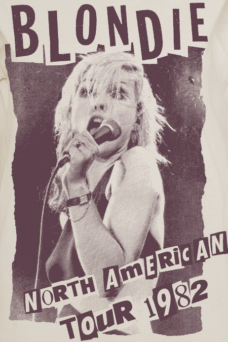 T-Shirt Manches courtes  de Blondie - North American Tour 1982 - S à XXL - pour Femme - blanc cassé - Blondie - View 2