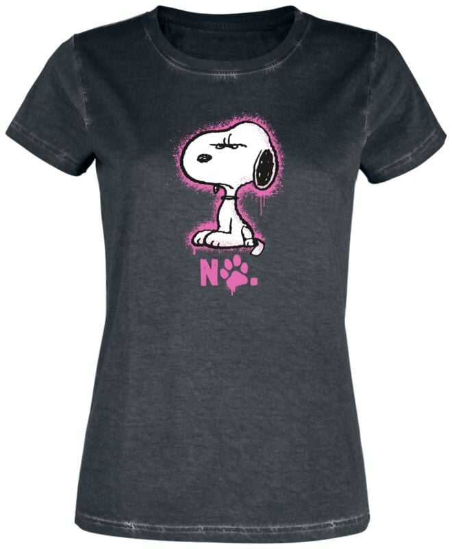 T-Shirt Manches courtes  de Snoopy - Snoopy - No - S à 3XL - pour Femme - noir - Snoopy