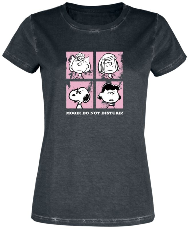 T-Shirt Manches courtes  de Snoopy - Mood: Do Not Disturb - S à 3XL - pour Femme - noir - Snoopy