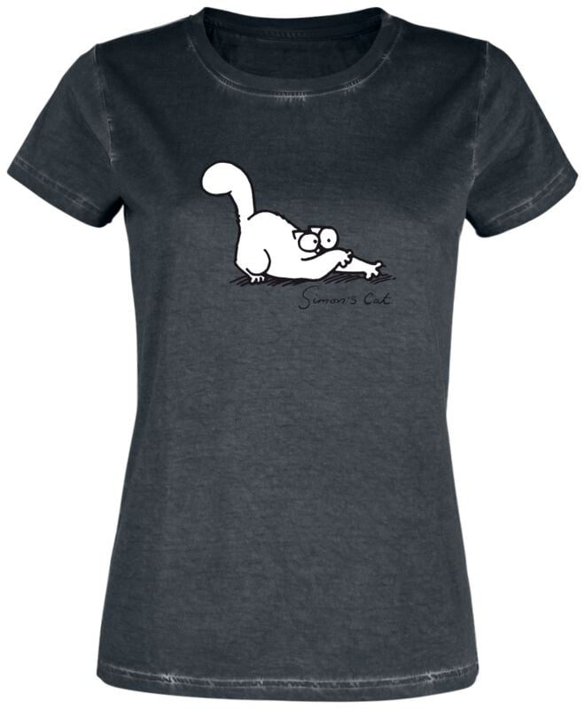 T-Shirt Manches courtes  de Simon's Cat - Simon´s Cat - S à 3XL - pour Femme - noir - Simon's Cat