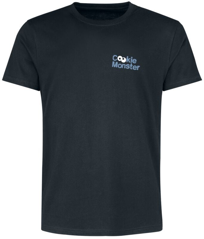 T-Shirt Manches courtes  de Sesame Street - Cookie Monster - King Of Rock - S à XXL - pour Homme - noir - Sesame Street