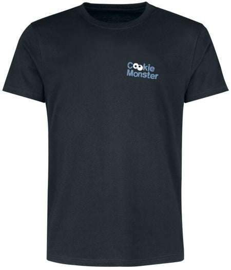 T-Shirt Manches courtes  de Sesame Street - Cookie Monster - King Of Rock - S à XXL - pour Homme - noir - Sesame Street