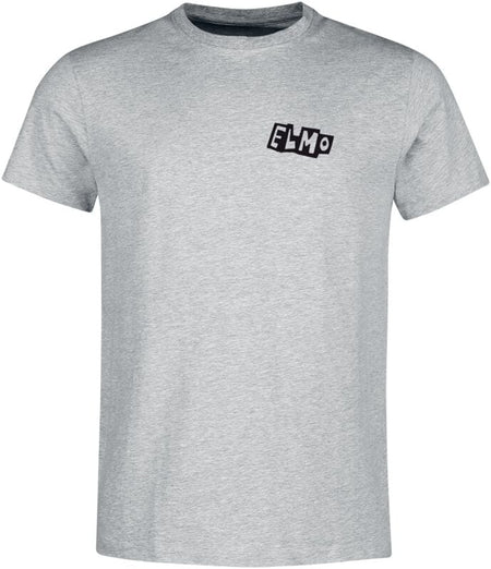 T-Shirt Manches courtes  de Sesame Street - Elmo- King Of Rock - S à 3XL - pour Homme - gris chiné - Sesame Street