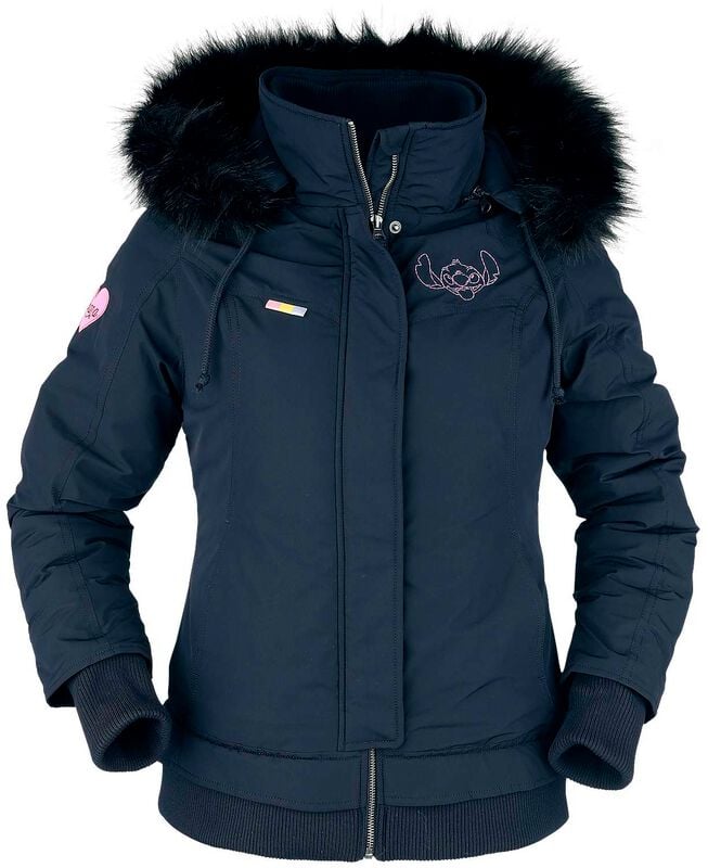 Manteau d'hiver Disney de Lilo & Stitch - Stitch - S à XXL - pour Femme - bleu foncé - Lilo & Stitch