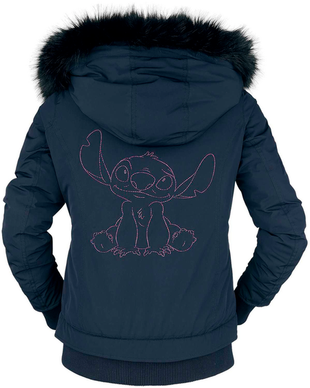 Manteau d'hiver Disney de Lilo & Stitch - Stitch - S à XXL - pour Femme - bleu foncé - Lilo & Stitch - View 2