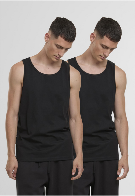 Débardeur  de Urban Classics - Débrdeur Jersey - Lot de 2 - S à XXL - pour Homme - noir - Urban Classics - View 2