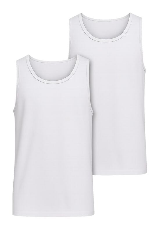 Débardeur  de Urban Classics - Débrdeur Jersey - Lot de 2 - S à XXL - pour Homme - blanc - Urban Classics