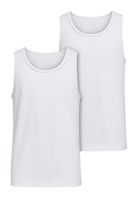 Débardeur  de Urban Classics - Débrdeur Jersey - Lot de 2 - S à XXL - pour Homme - blanc - Urban Classics