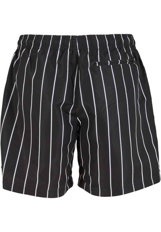 Short de bain  de Urban Classics - Short de Bain Rayé - M - pour Homme - noir/blanc - Urban Classics - View 2