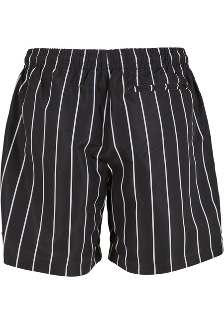 Short de bain  de Urban Classics - Short de Bain Rayé - M - pour Homme - noir/blanc - Urban Classics - View 2