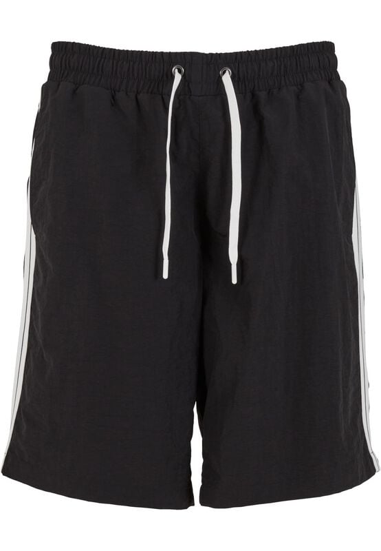 Short de bain  de Urban Classics - Short avec Bande Latérale - S à XL - pour Homme - noir - Urban Classics