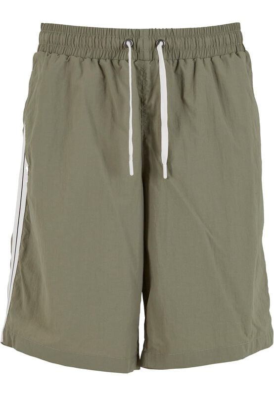 Short de bain  de Urban Classics - Short avec Bande Latérale - S à XXL - pour Homme - olive - Urban Classics