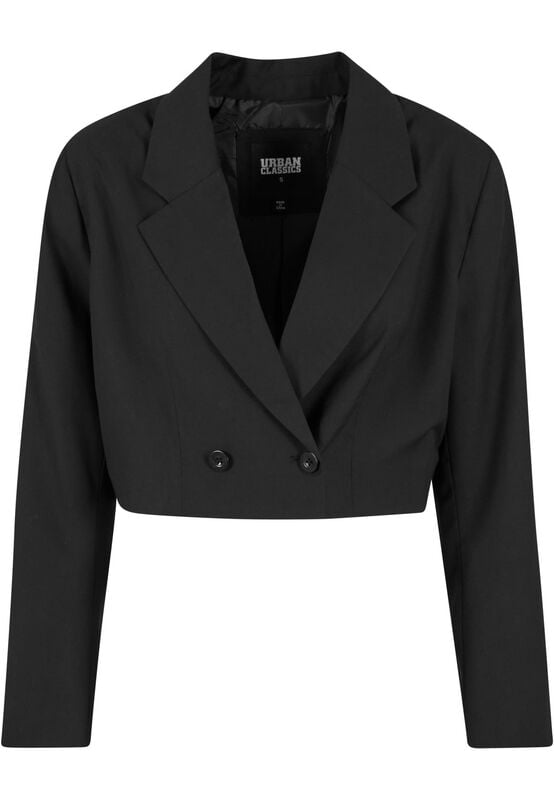 Blazer  de Urban Classics - Blazer Court - XS à L - pour Femme - noir - Urban Classics