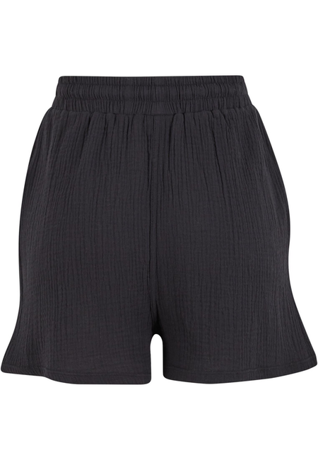 Short  de Urban Classics - Short Mousseline - XS à L - pour Femme - noir - Urban Classics - View 2