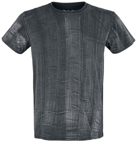 T-Shirt Manches courtes  de Black Premium by EMP - T-Shirt Délavage Individuel - Factory Second - S à L - pour Homme - gris foncé - Black Premium by EMP