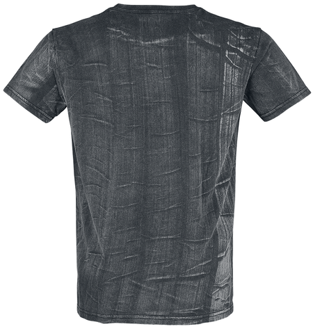 T-Shirt Manches courtes  de Black Premium by EMP - T-Shirt Délavage Individuel - Factory Second - S à L - pour Homme - gris foncé - Black Premium by EMP - View 2